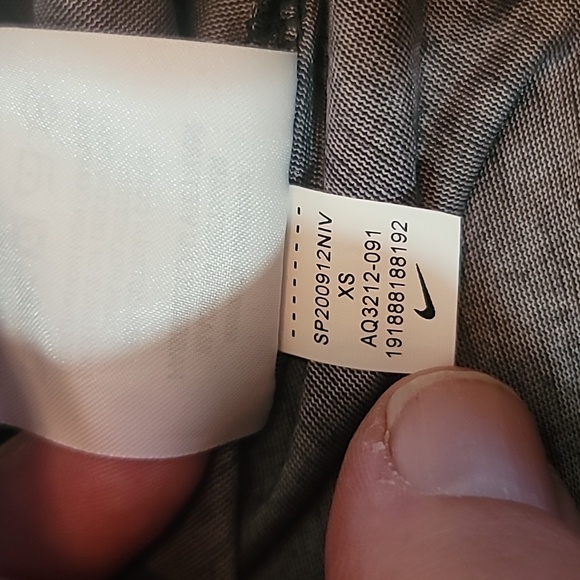 Nike Women’s DRI-FIT T-Shirt Pink Gray [AQ3212-091] Pink Swoosh Gym Running Dry - Picture 5 of 7